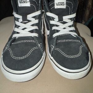 Vans Kids Black and White Sneakers